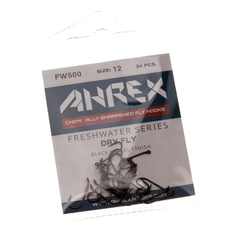 Ahrex FW500 Dry Fly Traditional Barbed Hooks - Image 2