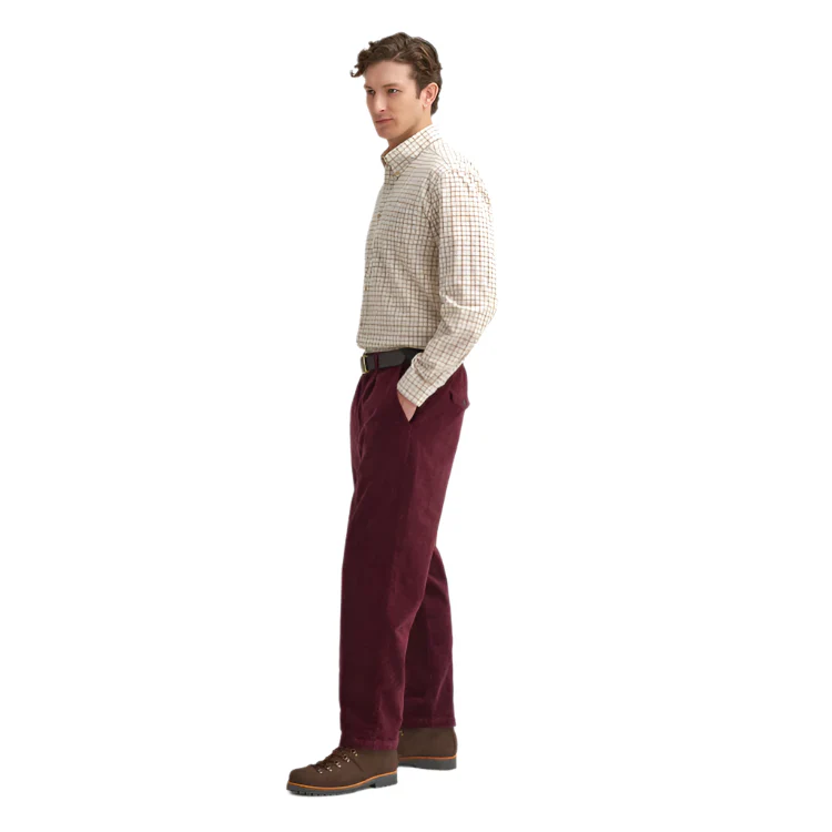 Barbour Bank Shirt - Merlot - Image 4
