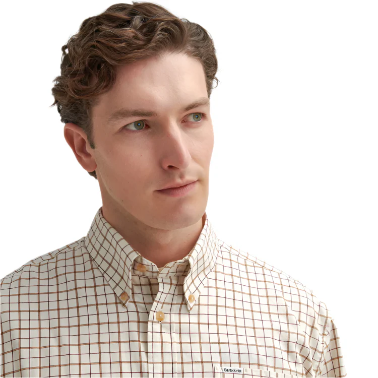 Barbour Bank Shirt - Merlot - Image 5