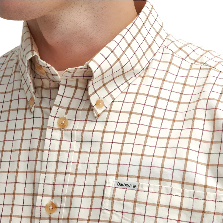 Barbour Bank Shirt - Merlot - Image 6