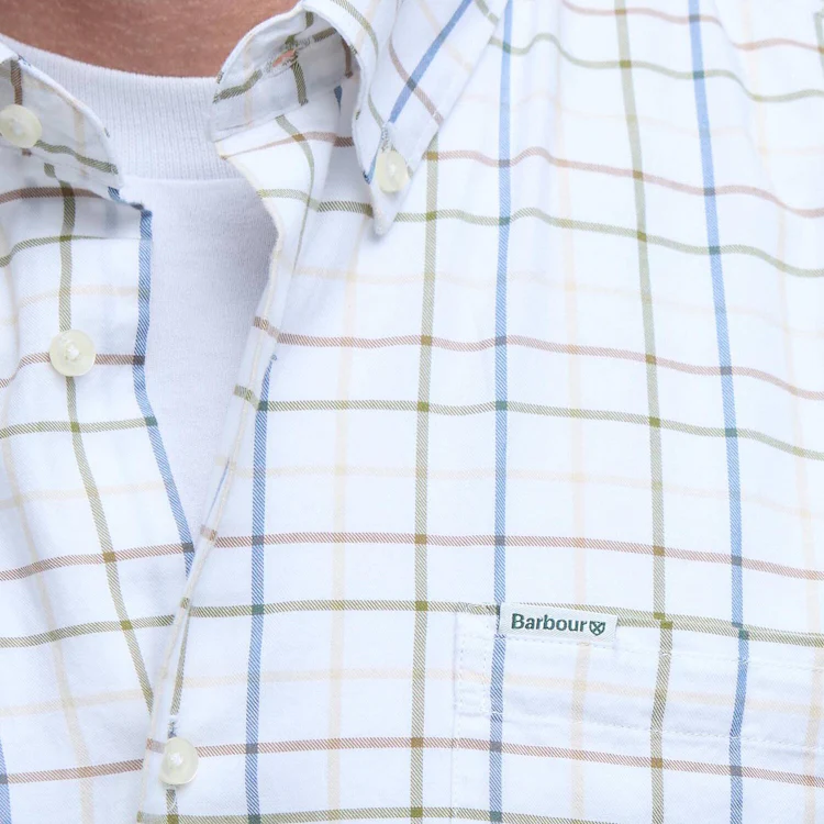 Barbour Caswell Tattersall Regular Shirt - Pine Green - Image 6