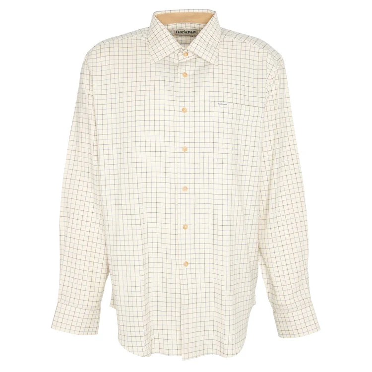 Barbour Field Tattersall Shirt Classic Collar - Blue - Image 2