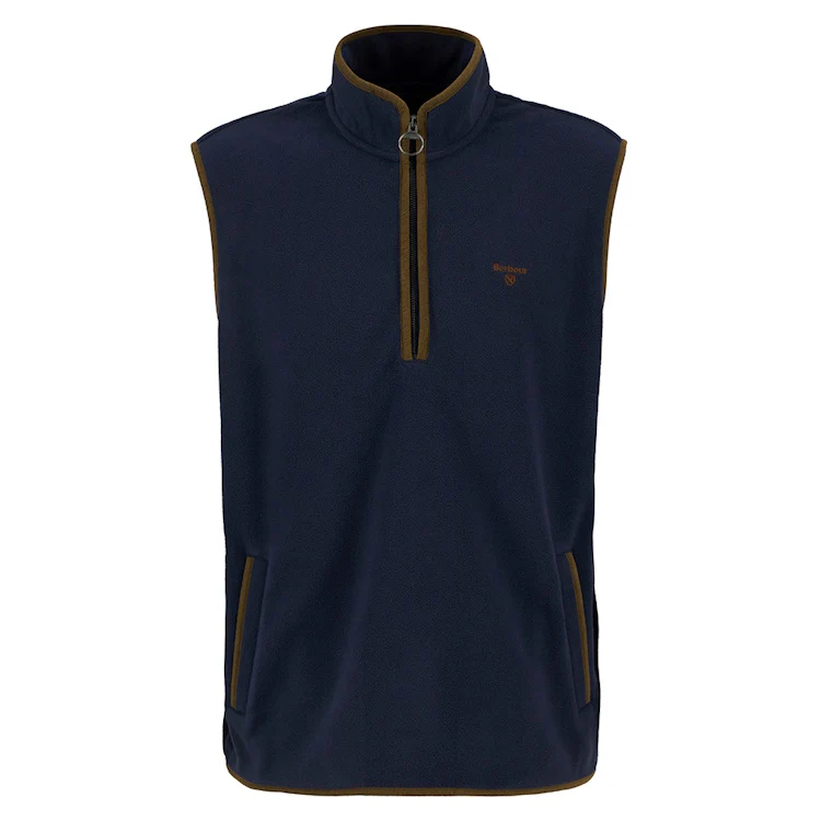 Barbour Harwood Gilet Fleece - Navy - Image 3