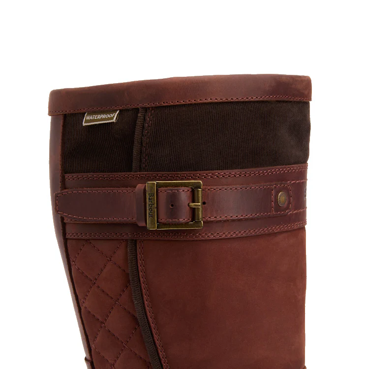 Barbour Ladies Beaconsfield Tall Boot - Mahogony/Choc Nubuck - Image 5