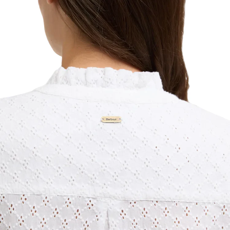 Barbour Ladies Cynthia Shirt - White - Image 6