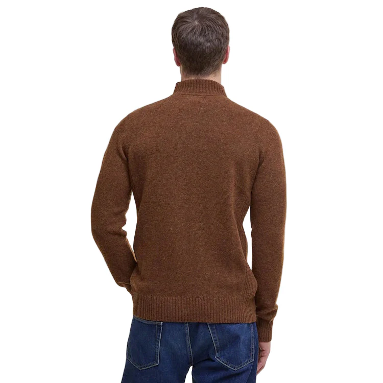 Barbour Nelson Essential Half Zip Sweater - Dark Sand - Image 2