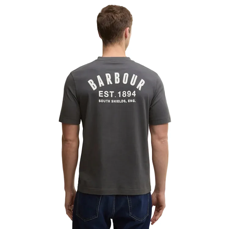 Barbour Packling Relaxed Graphic T-Shirt - Asphalt - Image 2
