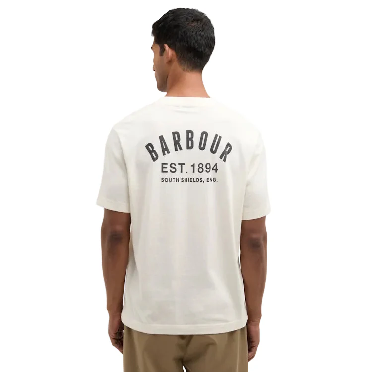 Barbour Packling Relaxed Graphic T-Shirt - Neutral - Image 3
