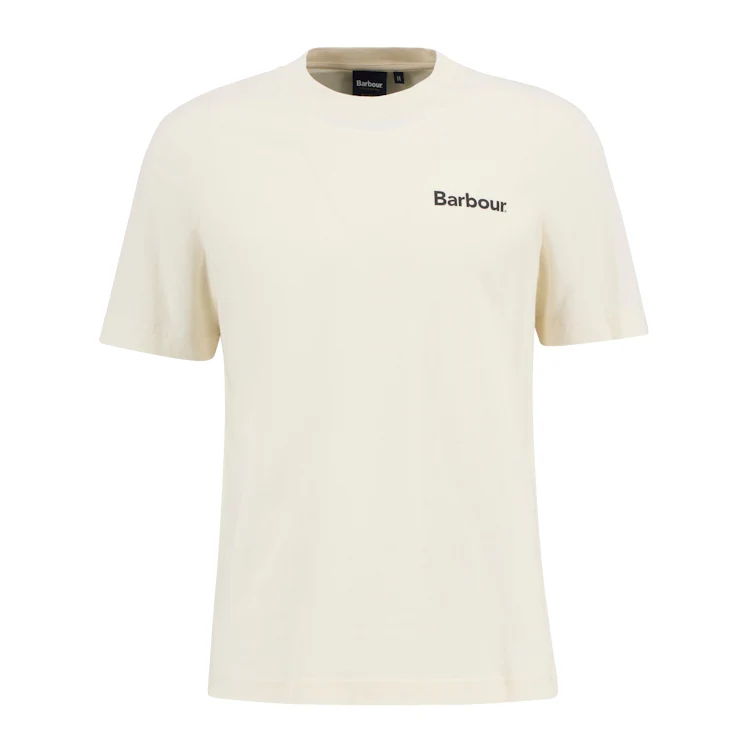 Barbour Packling Relaxed Graphic T-Shirt - Neutral - Image 4