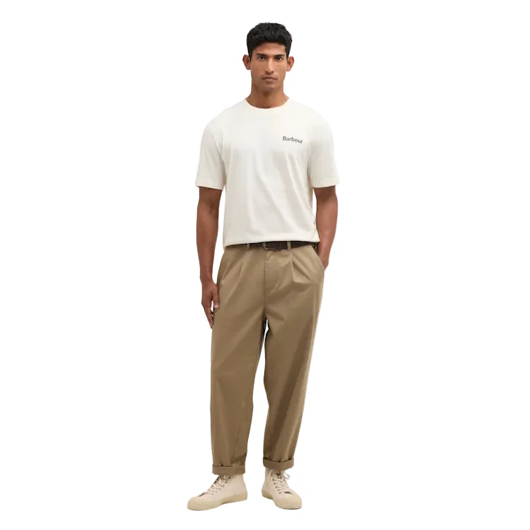 Barbour Packling Relaxed Graphic T-Shirt - Neutral - Image 5