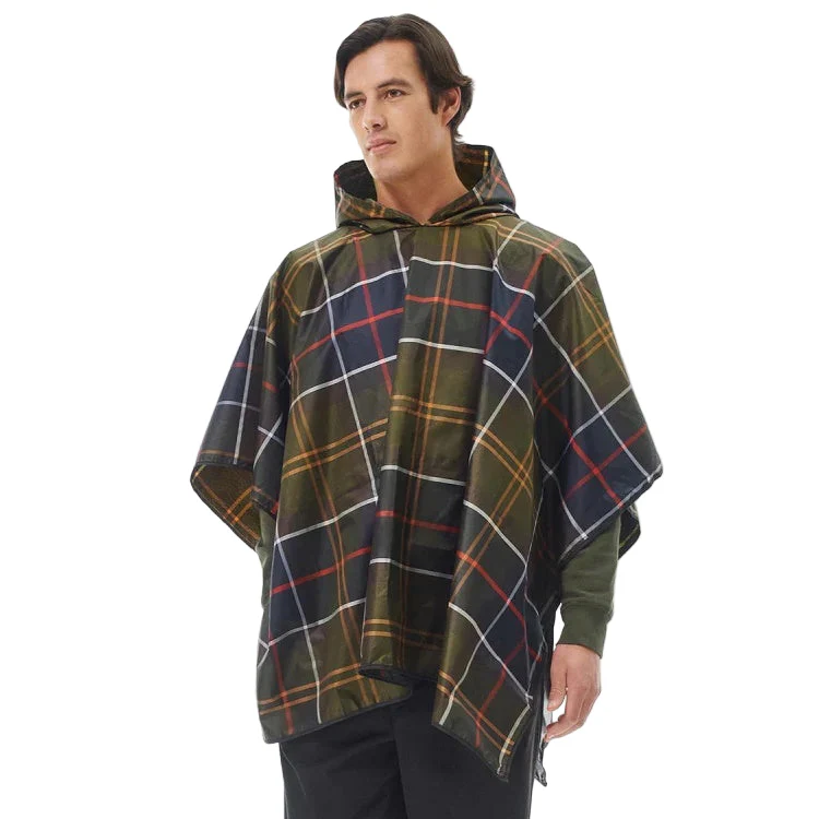 Barbour Tartan Showerproof Poncho - Classic Tartan - Image 3