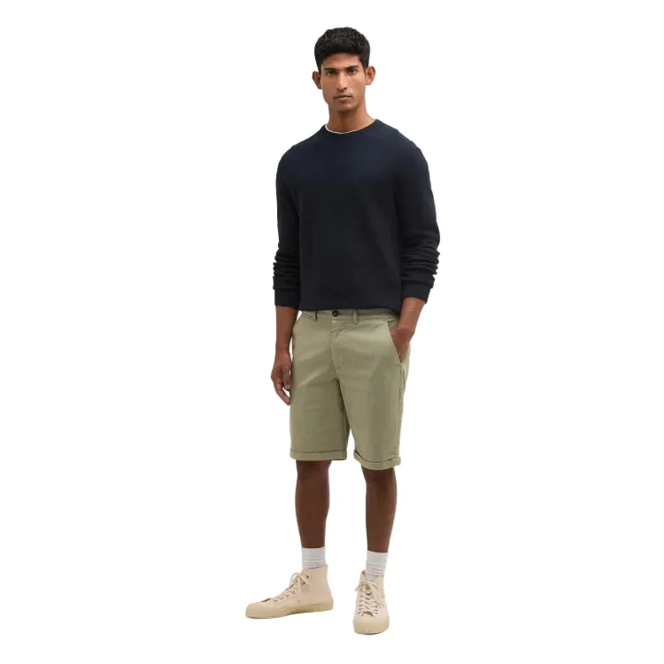 Barbour Washed Twill Chino Shorts - Laurel Green - Image 4