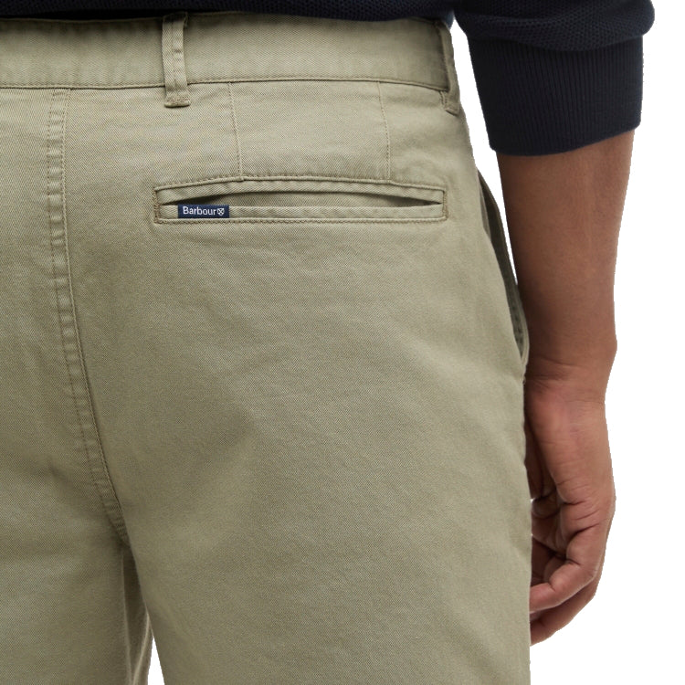 Barbour Washed Twill Chino Shorts - Laurel Green - Image 5