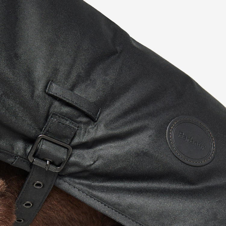 Barbour Wax Dog Coat - Black - Image 6