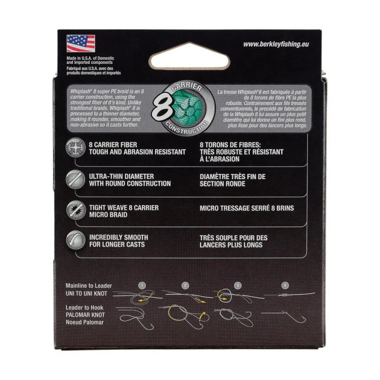 Berkley Whiplash 8 Braid - Yellow - 300m - Image 3