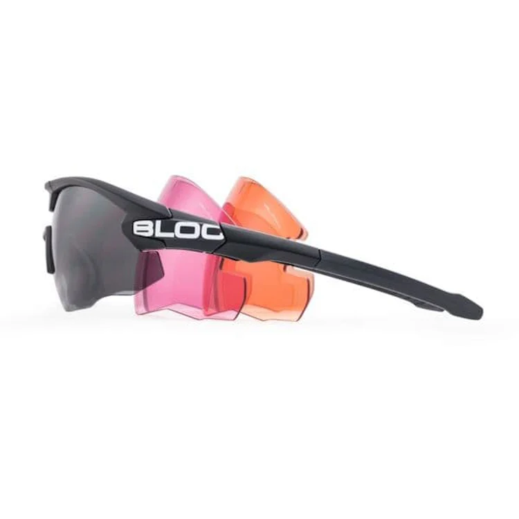 Bloc Multi Lens Shooting Glasses - Grey/Orange/Pink Lens - Image 2
