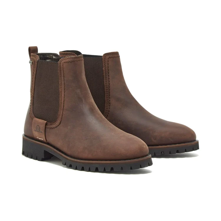 Chatham Ladies Olympia II Premium Leather Waterproof Chelsea Boots - Chocolate - Image 2