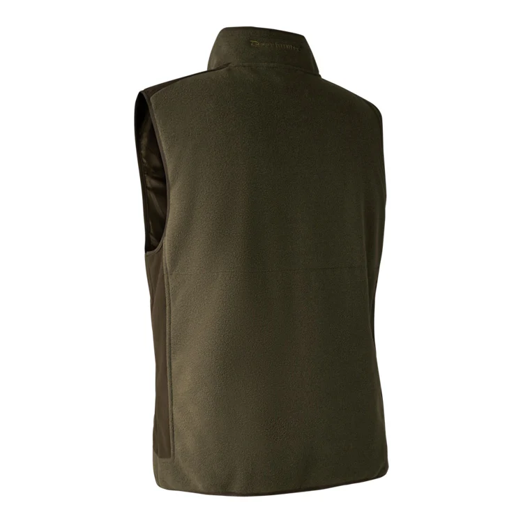 Deerhunter Gamekeeper Bonded Fleece Waistcoat - Graphite Green Melange - Image 5