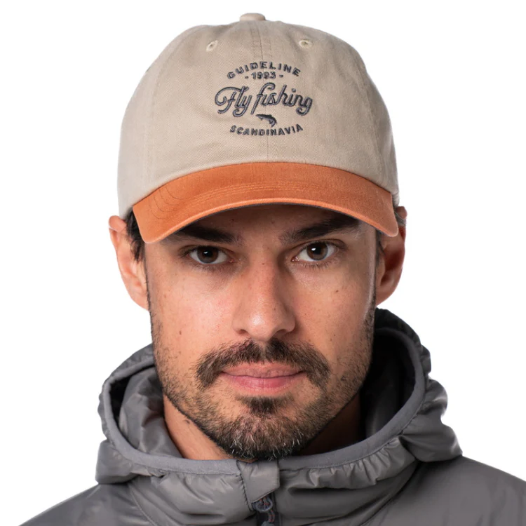 Guideline Fly Fishing Cap - Khaki/Pumpkin - Image 2