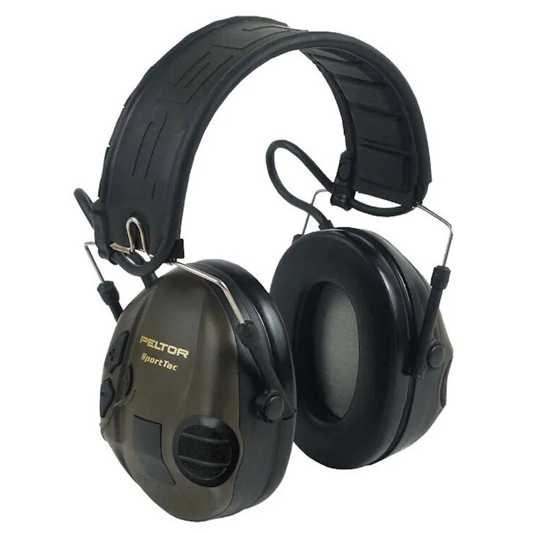 Gunmark Peltor Sporttac Electronic Earmuff - Green/Orange