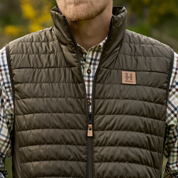 Harkila Kalix HSP Waistcoat - Willow Green/Shadow Brown - Image 4