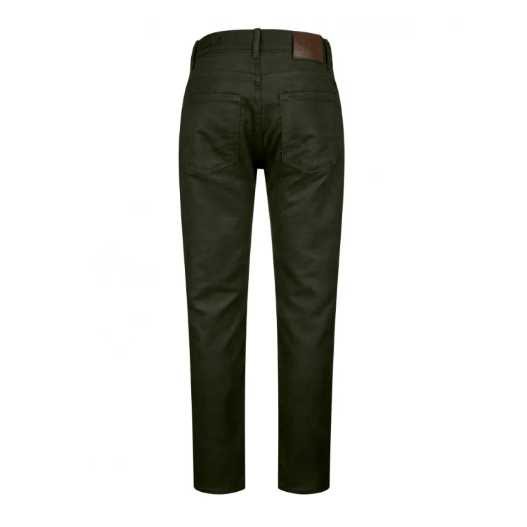 Hoggs of Fife Carrick Technical Stretch Moleskin Jeans - Olive - Image 2