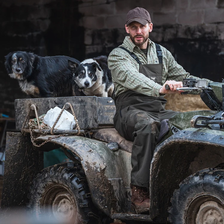 Hoggs of Fife Green King II Waterproof Bib and Brace - Green - 27in Leg - Image 3