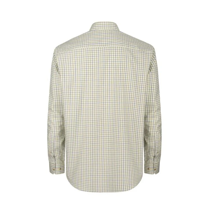 Hoggs of Fife Inverness Cotton Tattersall Shirt -  Navy/Olive - Image 2