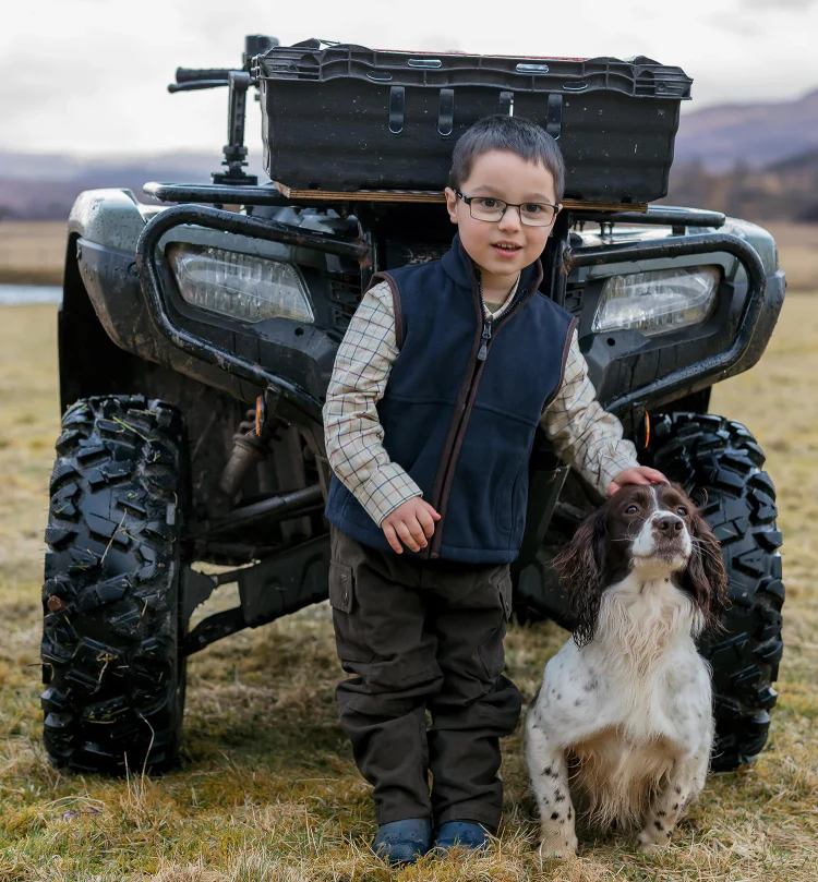 Hoggs of Fife Junior Struther Waterproof Trousers - Dark Green - Image 3