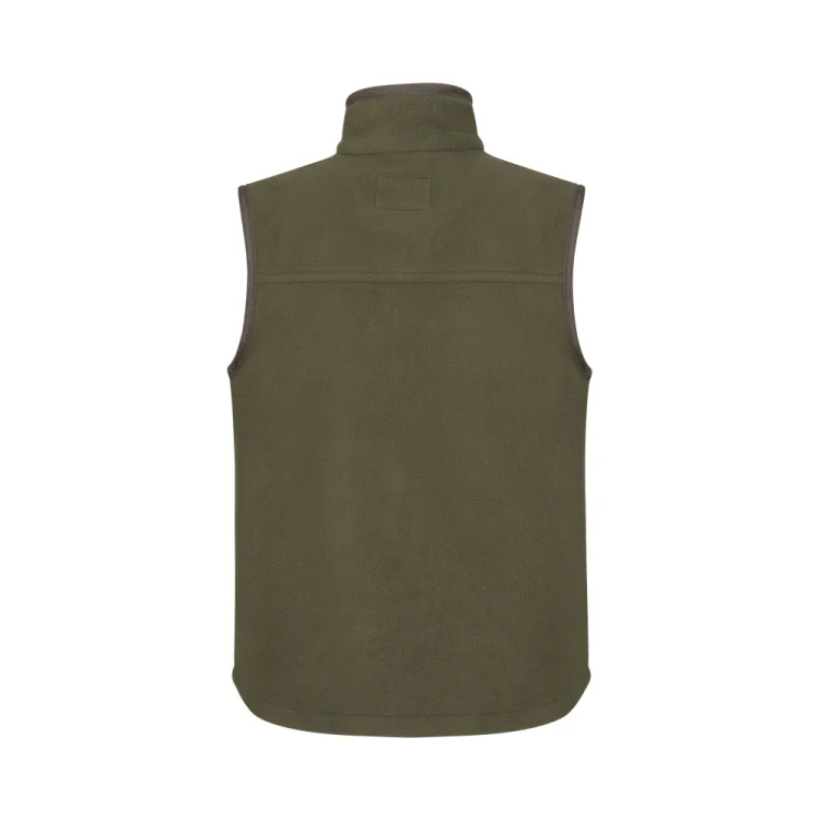 Hoggs of Fife Junior Woodhall Fleece Gilet - Green - Image 2