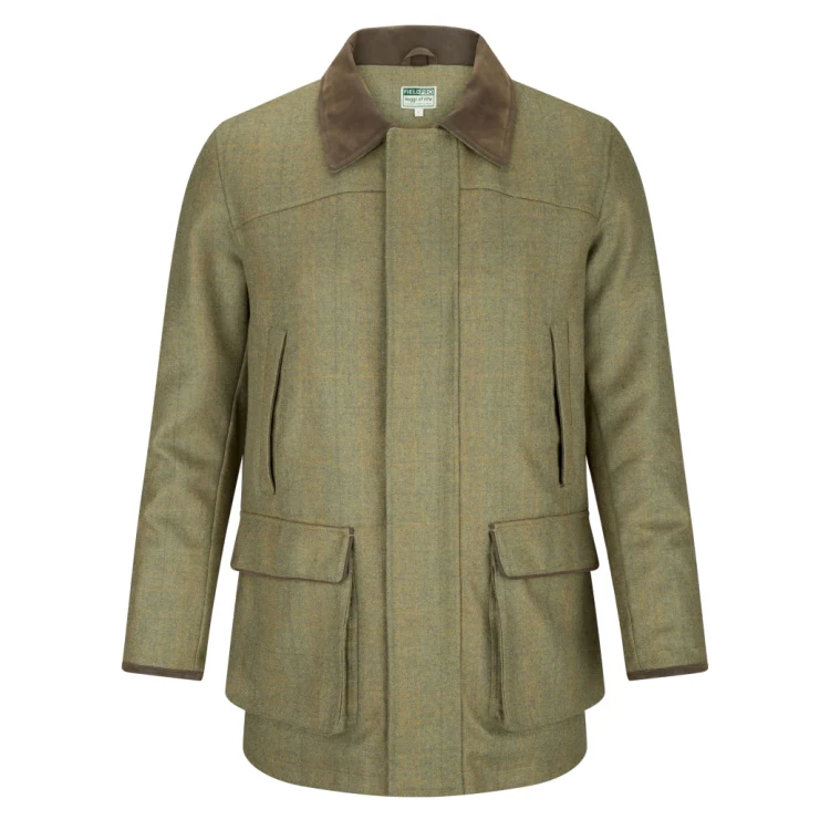 Hoggs of Fife Kinloch Technical Tweed Field Coat - Autumn Bracken