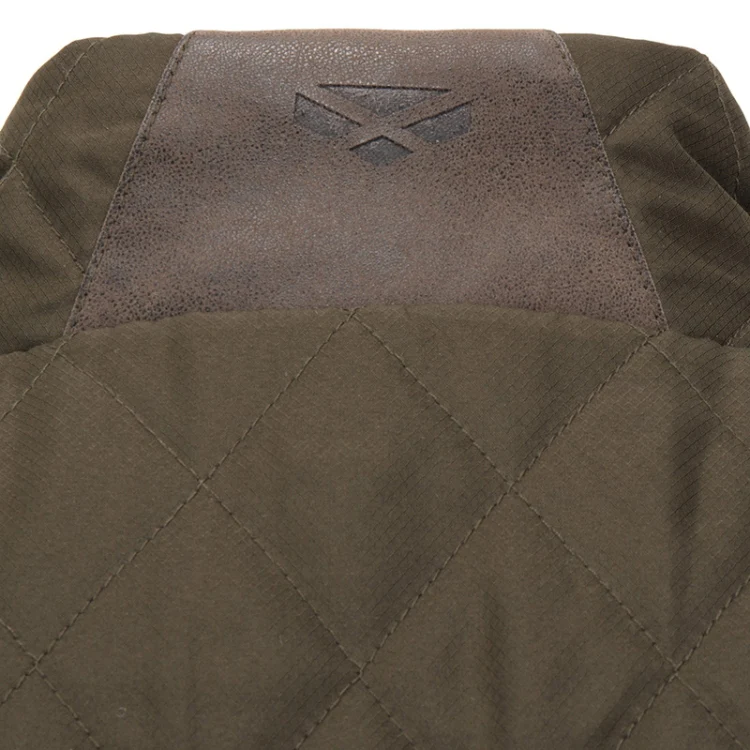 Hoggs of Fife Lindores Gents Quilted Gilet - Forest - Image 3