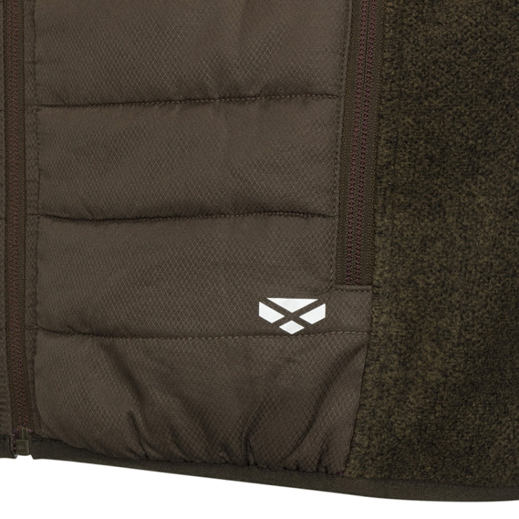 Hoggs of Fife Melville Hybrid Gilet - Dark Forest Marl - Image 3