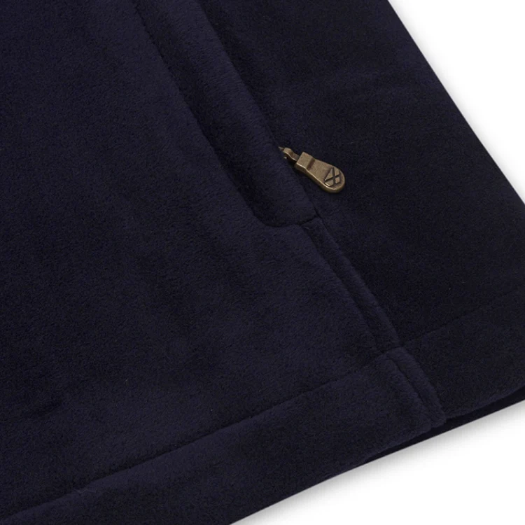 Hoggs of Fife Stenton 1/4 Zip Fleece - Midnight Navy - Image 4