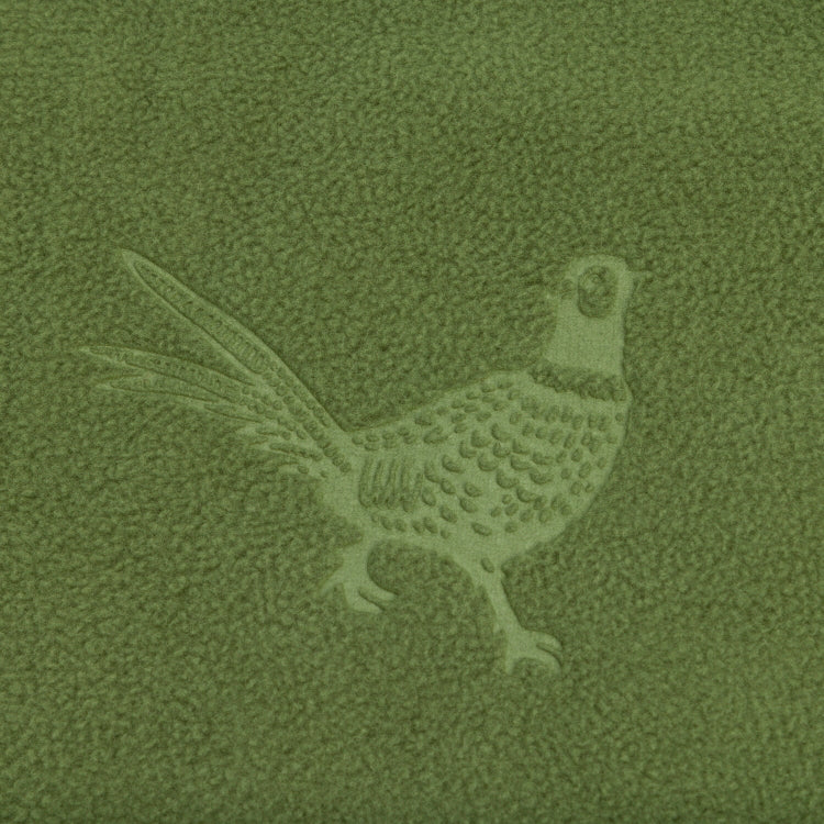 House of Paws Green Embossed Pheasant Fleece Dog Blanket - Image 2