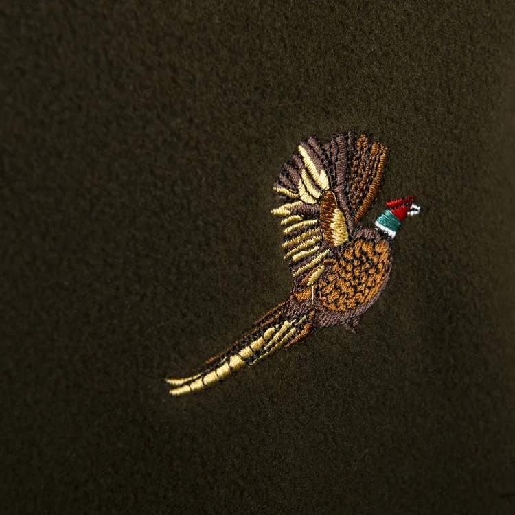 Jack Pyke Countryman Fleece Gilet - Dark Olive with Pheasant - Image 2