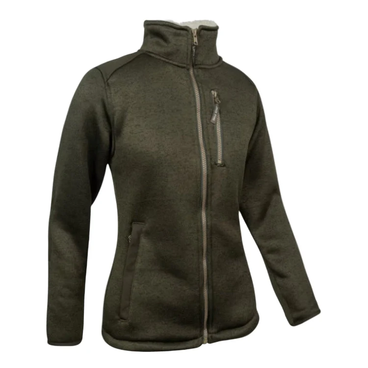 Jack Pyke Ladies Scandinavian Fleece Jacket - Dark Olive - Image 3