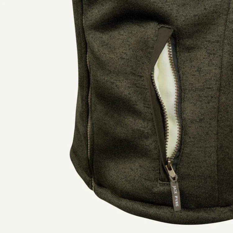 Jack Pyke Ladies Scandinavian Fleece Jacket - Dark Olive - Image 7