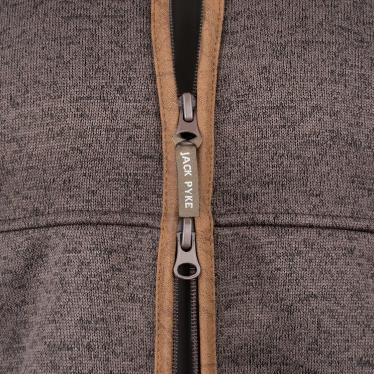 Jack Pyke Melange Fleece Gilet - Brown - Image 4