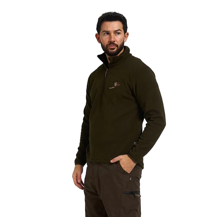 Jack Pyke Pheasant Motif Fleece Top - Olive - Image 2