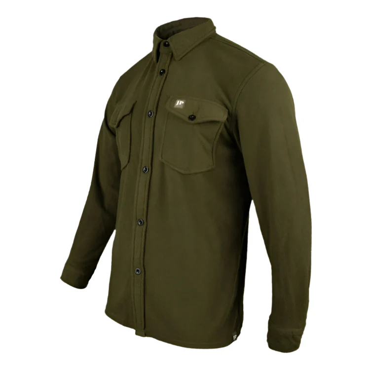 Jack Pyke Polar Fleece Shirt - Dark Olive - Image 6