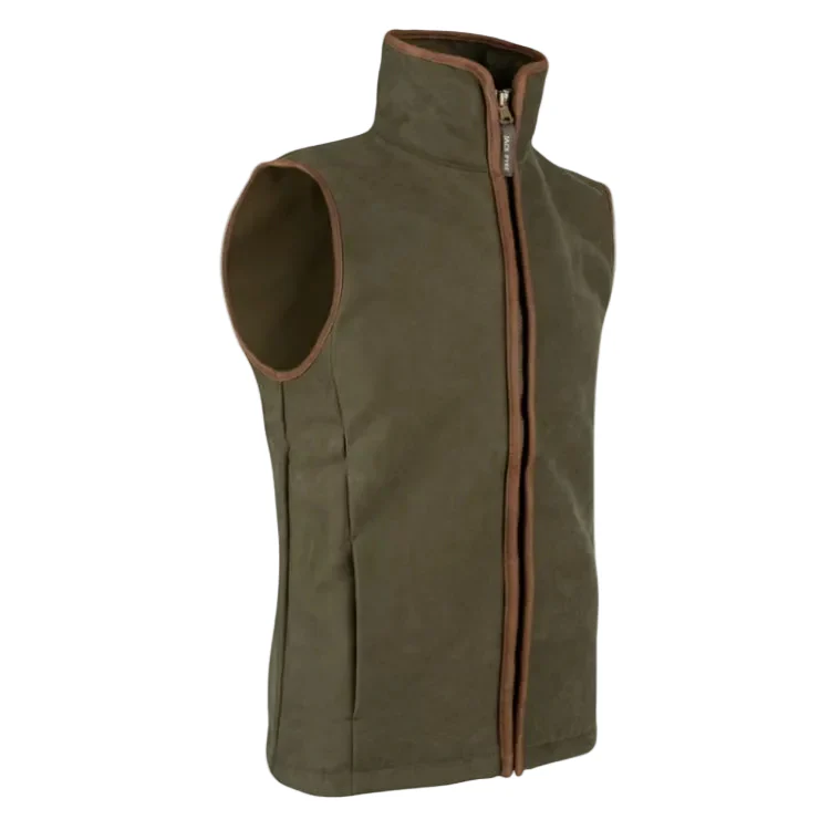 Jack Pyke Technical Moleskin Fleece Gilet - Dark Olive - Image 3