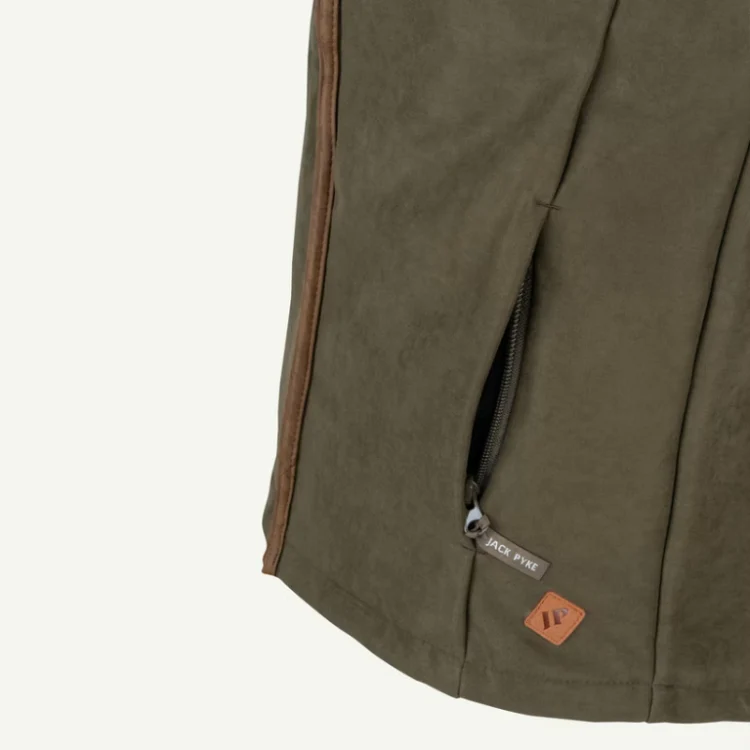 Jack Pyke Technical Moleskin Fleece Gilet - Dark Olive - Image 7