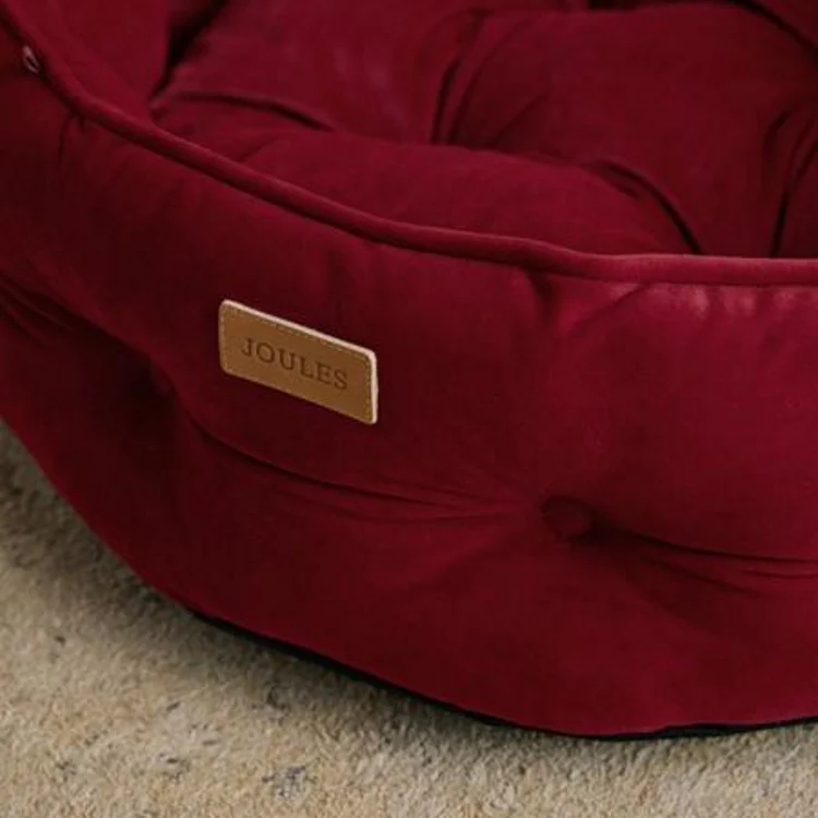 Joules Chesterfield Pet Bed - Burgundy - Image 5
