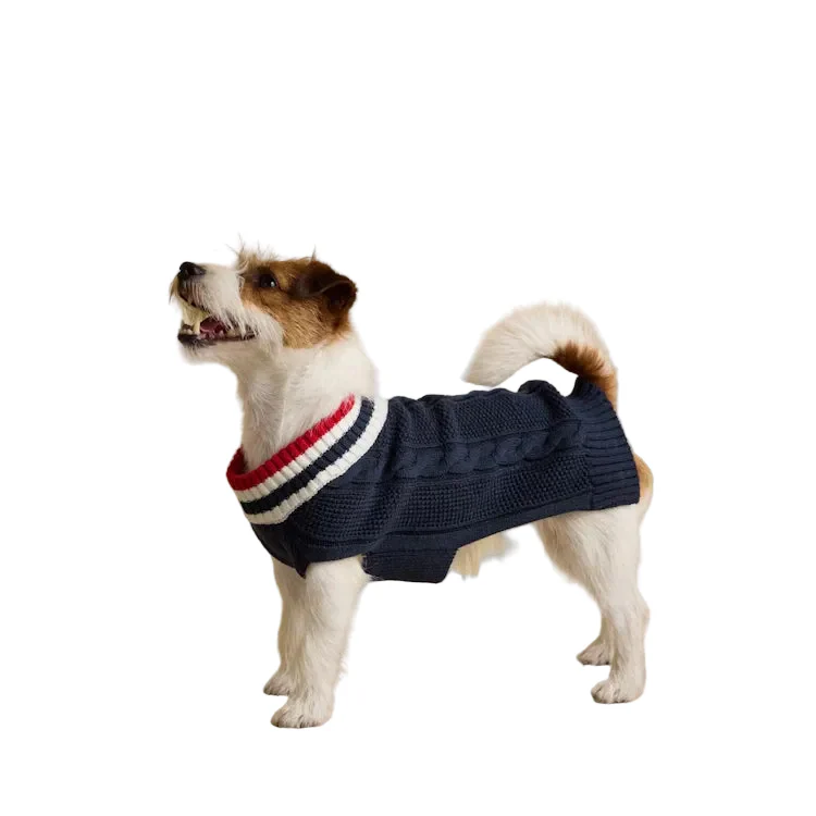 Joules Dawson Knit Dog Jumper - Navy - Image 2