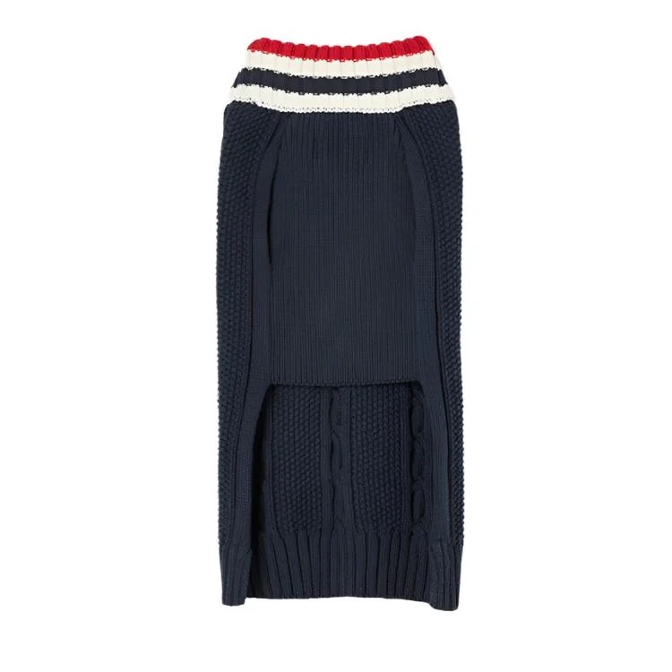 Joules Dawson Knit Dog Jumper - Navy - Image 4