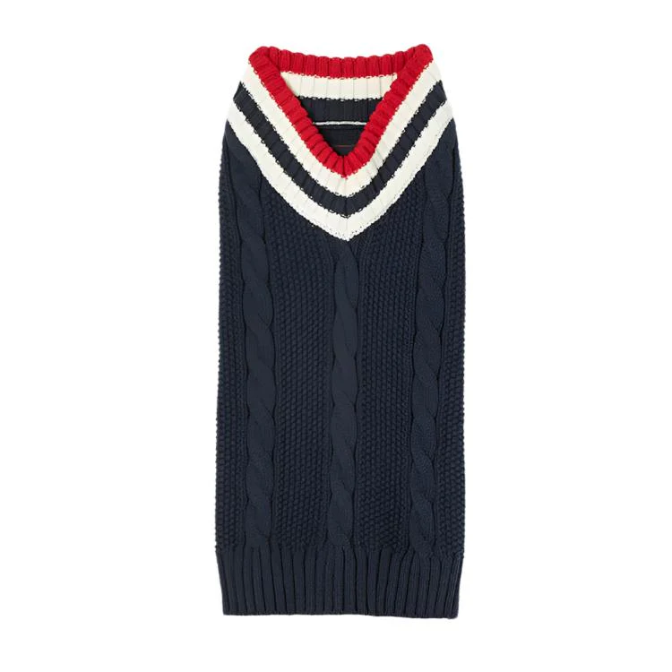 Joules Dawson Knit Dog Jumper - Navy - Image 5
