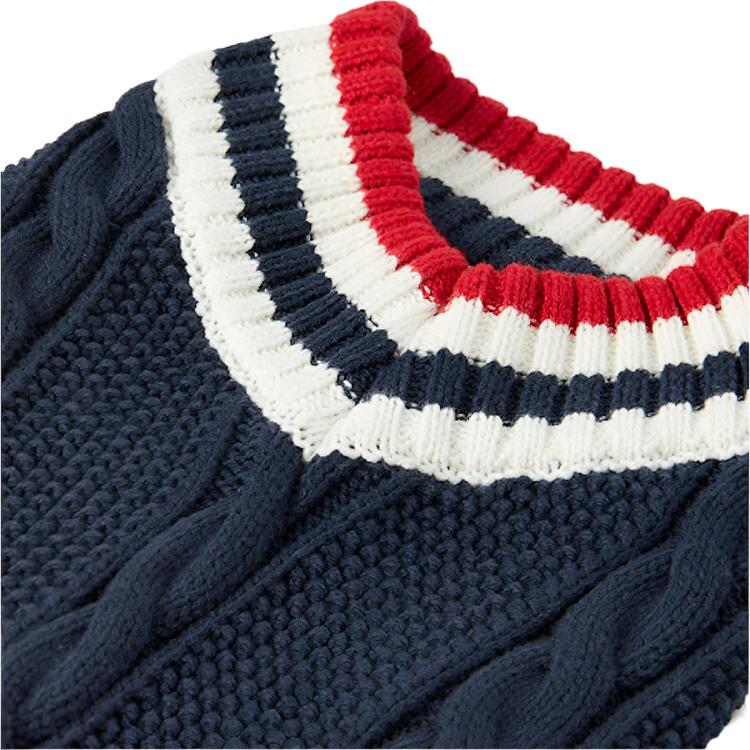 Joules Dawson Knit Dog Jumper - Navy - Image 7