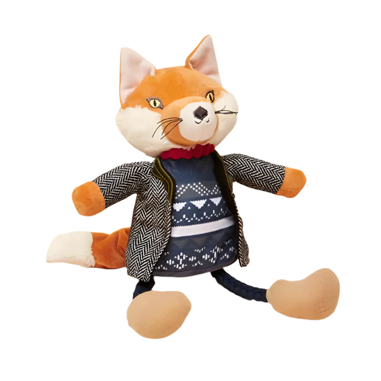 Joules Jonty Tweedy Fox Dog Toy - Image 2