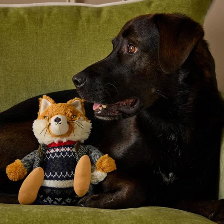 Joules Jonty Tweedy Fox Dog Toy - Image 5